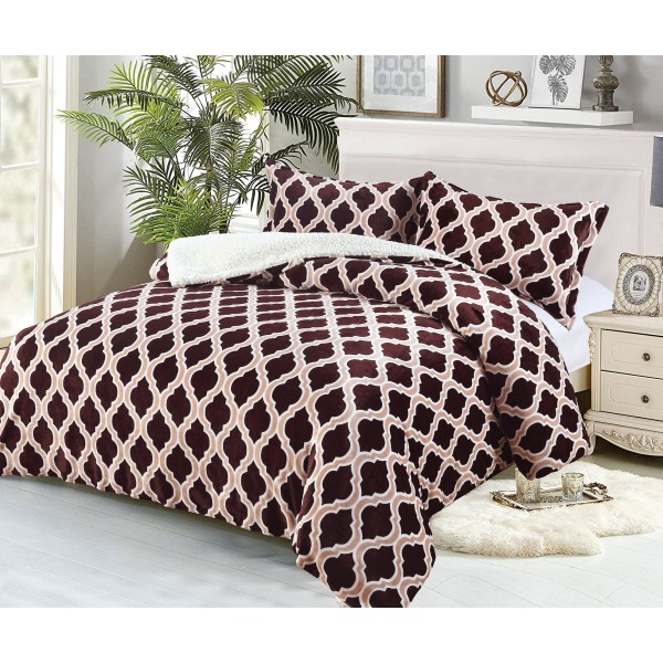 Pilotã Groasã CoCoLiNo, 200x230cm, cu Blãnita si 2 fete de pernã, 50x70cm, Bej-Maro, model elegant [1]