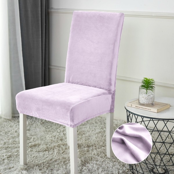 Set 4 huse universale pentru scaun din CATIFEA, Lila [1]
