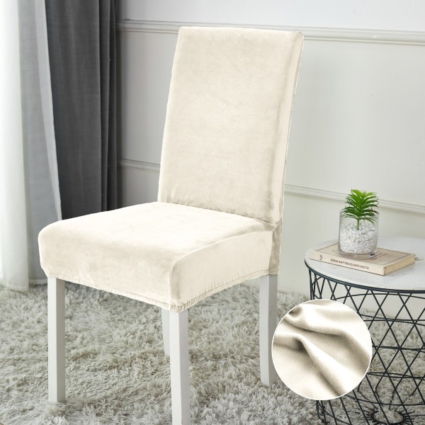 Set 4 huse universale pentru scaun, CATIFEA, CumparaMisim Atelier, Crem [1]