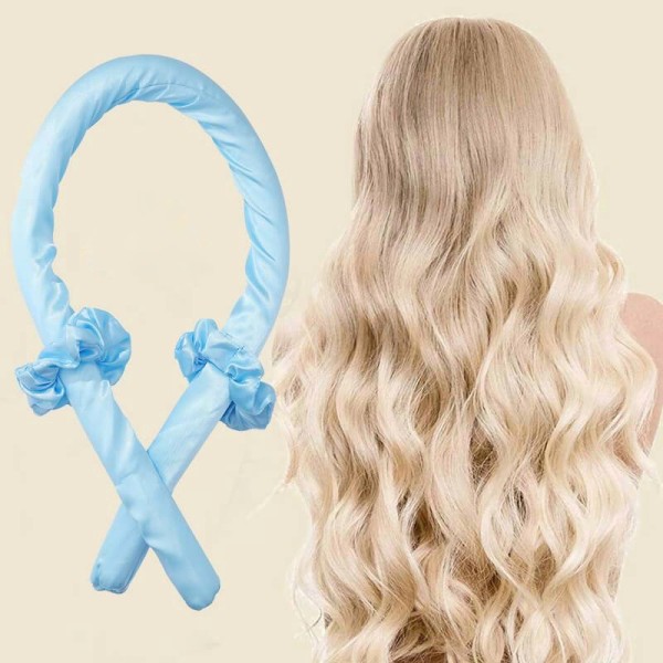 Ondulator de par fara caldura, eVog Hair Care, bleu [1]