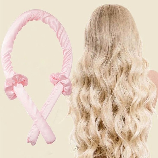 Ondulator de par fara caldura, eVog Hair Care, roz [1]