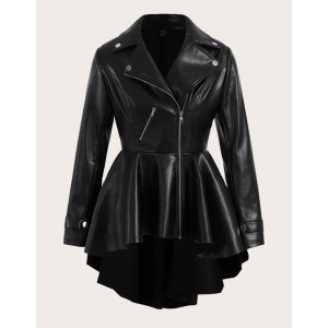 Jacheta eVog din piele ecologica neagra Jacheta eVog din piele ecologica neagra