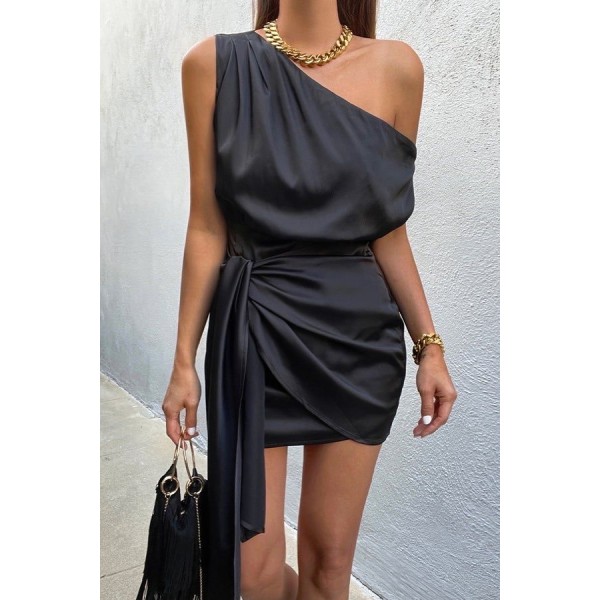 Rochie Tara din Satin negru [1]