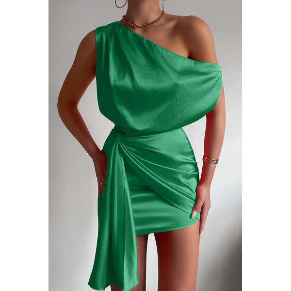 Rochie Tara din Satin verde [1]