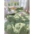 Lenjerie pentru pat dublu pufoasa CoCoLiNo, tip tricotaj, 4 piese, Verde [7]