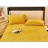 Lenjerie pentru pat dublu pufoasa CoCoLiNo, tip tricotaj, 4 piese, Galben [3]