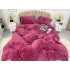 Lenjerie pat super pufoasa COCOLINO Fluffy 4 piese purpuriu [9]