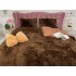 Lenjerie pat super pufoasa COCOLINO Fluffy 4 piese maro  [16]