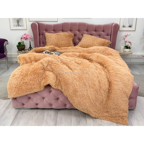 Lenjerie pat super pufoasa COCOLINO Fluffy 4 piese bej  [1]