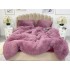 Lenjerie pat super pufoasa COCOLINO Fluffy 4 piese mov deschis [15]