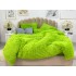 Lenjerie pat super pufoasa COCOLINO Fluffy 4 piese verde  [2]