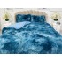 Lenjerie pat super pufoasa COCOLINO Fluffy 4 piese Turcoaz-Alb [4]