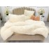 Lenjerie pat super pufoasa COCOLINO Fluffy 4 piese Crem(UNT) [17]