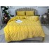Lenjerie pentru pat dublu pufoasa CoCoLiNo, tip tricotaj, 4 piese, Galben [4]