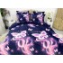 Lenjerie pat dublu, Super Pufoasa COCOLINO, 6 piese, Mov-Lila, fluturi [3]