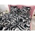 Lenjerie pat dublu, Super Pufoasa COCOLINO, 6 piese, Negru-Alb-Gri, abstract [4]