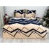 Lenjerie pat dublu, Super Pufoasa COCOLINO, 6 piese, Crem-Negru, Zig-Zag [7]