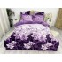 Lenjerie pat dublu, Super Pufoasa COCOLINO, 6 piese, Mov-Lila, crini [12]