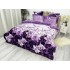Lenjerie pat dublu, Super Pufoasa COCOLINO, 6 piese, Mov-Lila, crini [6]