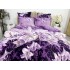 Lenjerie pat dublu, Super Pufoasa COCOLINO, 6 piese, Mov-Lila, crini [8]