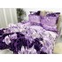 Lenjerie pat dublu, Super Pufoasa COCOLINO, 6 piese, Mov-Lila, crini [9]