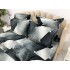 Lenjerie pat dublu, Super Pufoasa COCOLINO, 6 piese, Alb-Negru, forme geometrice [3]