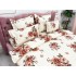 Lenjerie pat dublu,  FINET, 6 piese, Crem-Multicolor, flori [6]