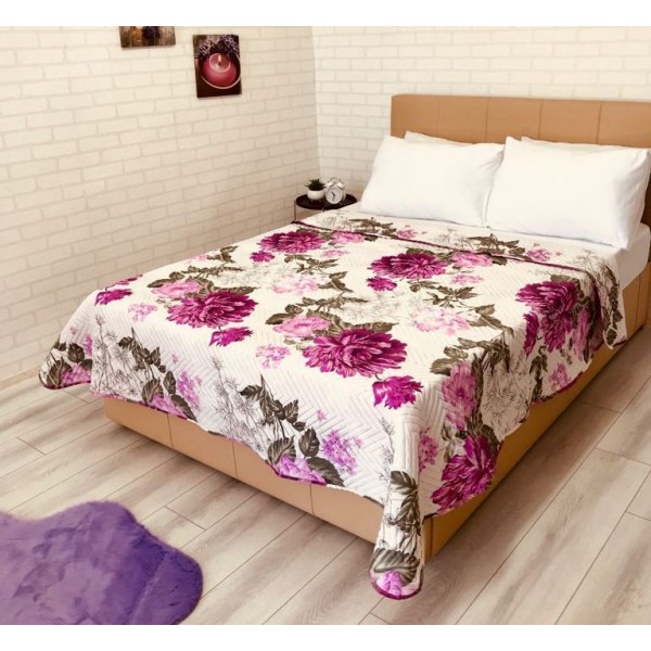 Cuvertura matlasata pentru pat dublu cu doua fete, 210x210, cod CVI35 [1]