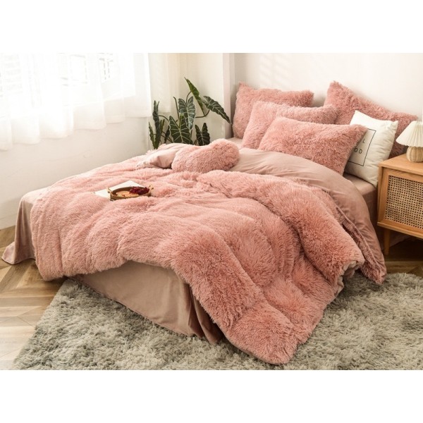 Lenjerie pat super pufoasa COCOLINO Fluffy 4 piese banan  [1]