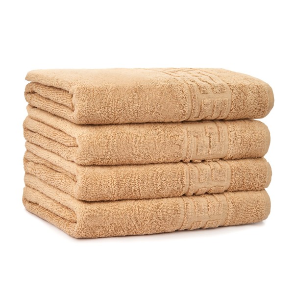 Set 4 prosoape mici 30x50cm, din 100% bumbac pakistanez, Bej [1]