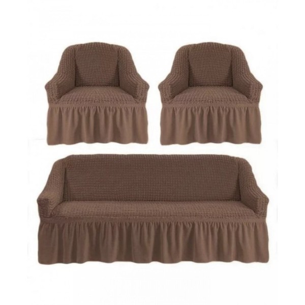 Set huse universale pentru canapea si fotolii 3.1.1, Cappucino [1]