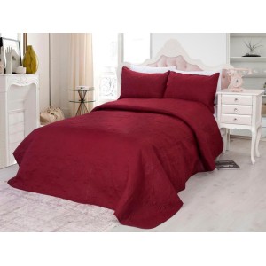 Cuvertura matlasata ultralux, bordo, pentru pat dublu 220x240cm si 2 fete de perne 50x70 Cuvertura matlasata ultralux, bordo, pentru pat dublu 220x240cm si 2 fete de perne 50x70