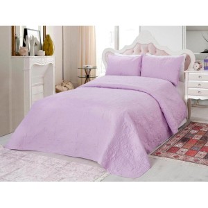 Cuvertura matlasata ultralux, lila pentru pat dublu 220x240cm si 2 fete de perne 50x70 Cuvertura matlasata ultralux, lila pentru pat dublu 220x240cm si 2 fete de perne 50x70