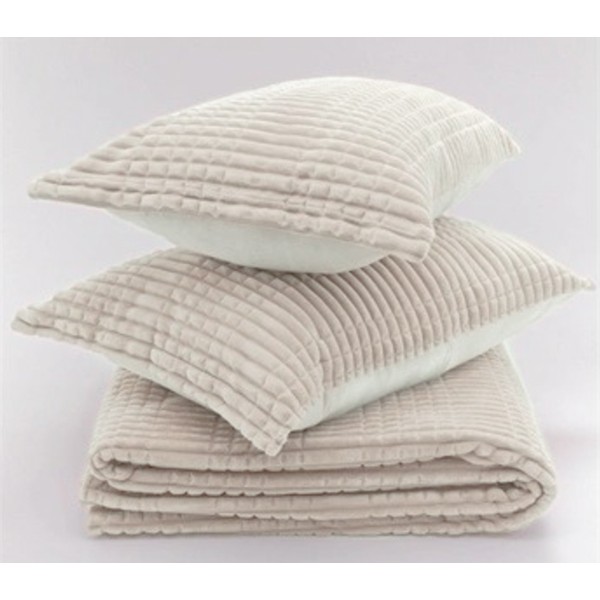 Set Patura groasa MERINOS tip cuvertura cu 2 fete de perna 50x70cm, Bej [1]