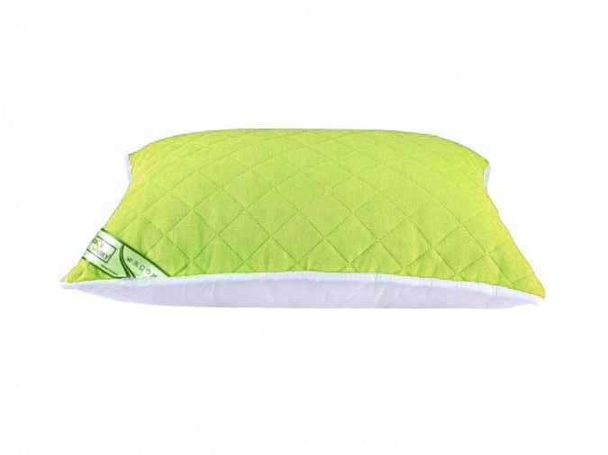 Perna matlasata cu 2 fete plush deluxe 50x70 cm, Verde