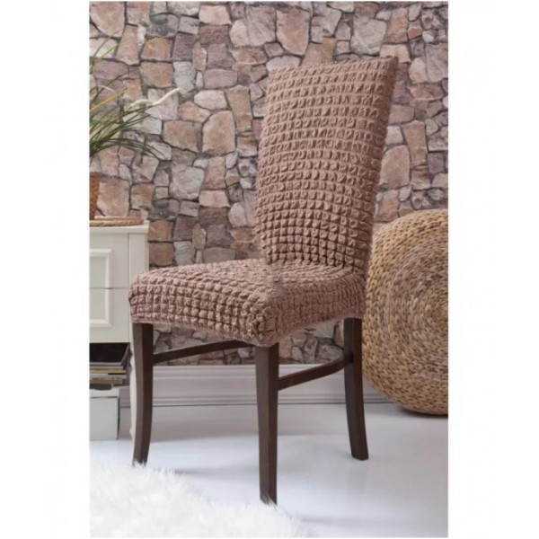 Set 6 huse creponate universale pentru scaun Cappucino [1]
