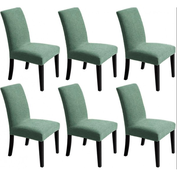 Set 6 huse universale pentru scaun model embosat tip cocolino Verde Menta [1]