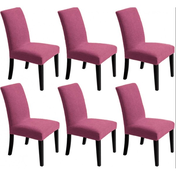 Set 6 huse universale pentru scaun model embosat tip cocolino Visina [1]
