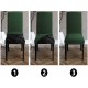 Set 6 huse universale pentru scaun model embosat tip cocolino Verde Smarald