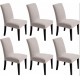 Set 6 huse universale pentru scaun model embosat tip cocolino Gri