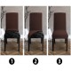 Set 6 huse universale pentru scaun model embosat tip cocolino Maro