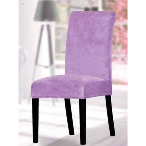 Set 6 huse universale pentru scaun Velvet Lila [1]