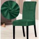 Set 6 huse universale pentru scaun Velvet Verde Smarald