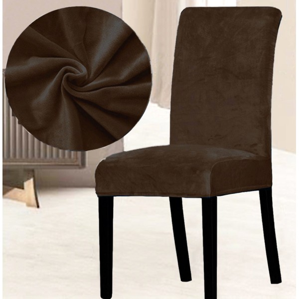 Set 6 huse universale pentru scaun Velvet Maro [1]