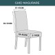 Set 6 huse universale pentru scaun - bej elegant