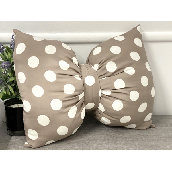 Perna funda decorativa cu buline cappuccino-alb cod AFC37 [1]