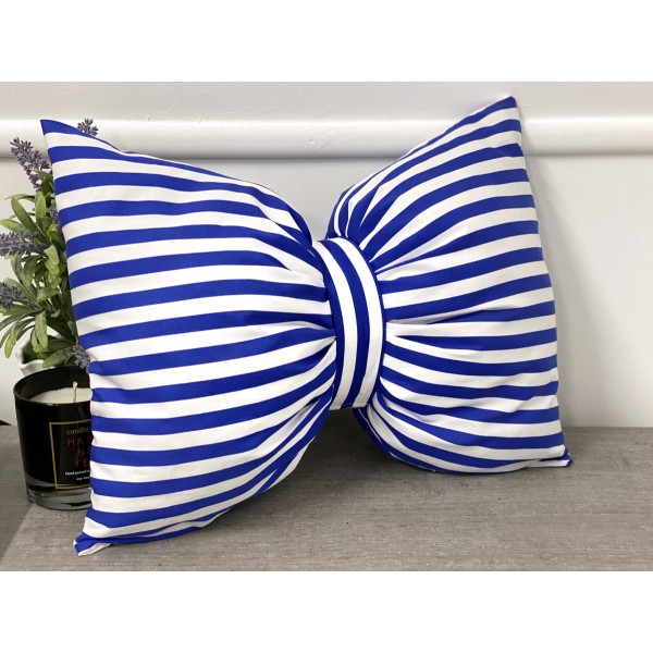 Perna funda decorativa cu dungi alb-albastru cod AFC22 [1]