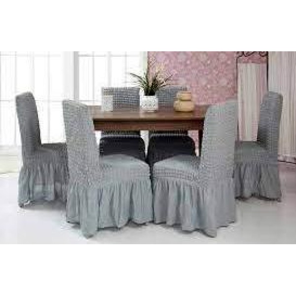 Set 6 Huse Elastice si Creponate Cu Volanase pentru Scaune, cod HSS25 [1]