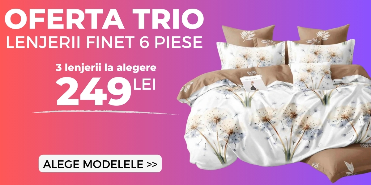 oferta trio lenjerii finet 249 lei