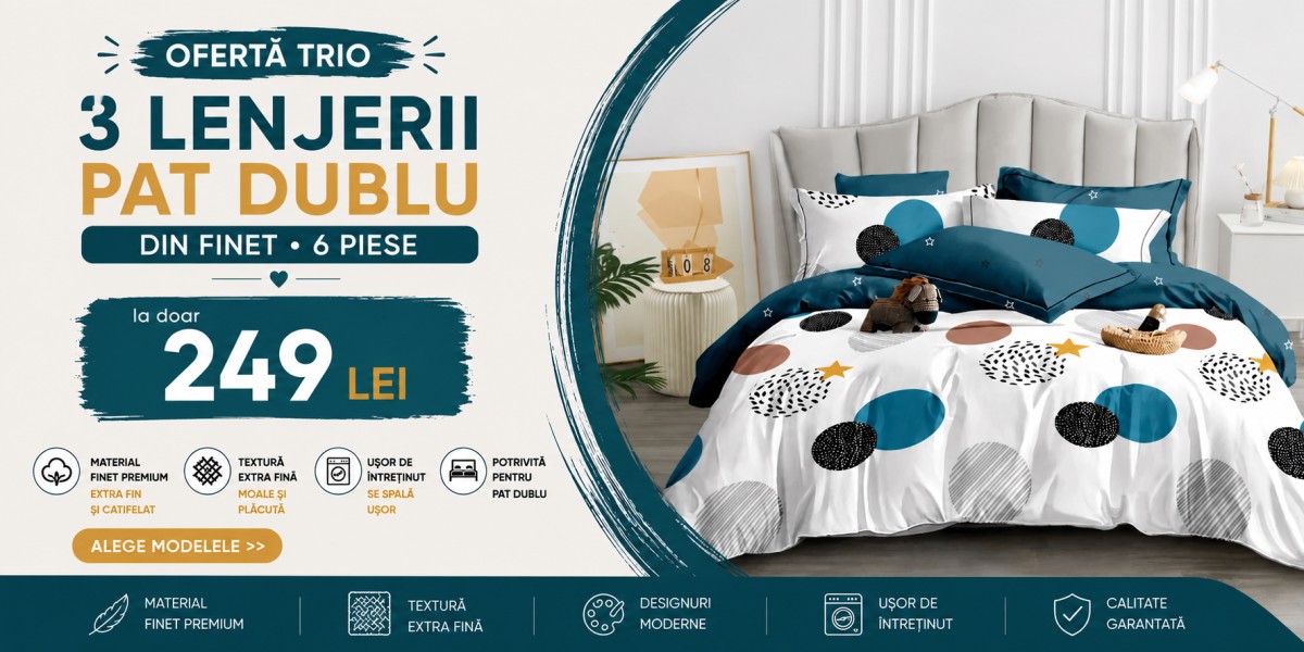oferta trio lenjerii finet 249 lei